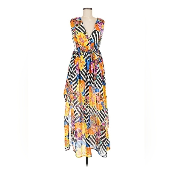 America & Beyond Buttercup Beach Maxi Dress Size M NWT - Picture 1 of 11